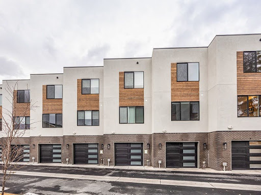 Exterior of 23 Views in Cottonwood Heights with direct-access garages townhomes near I-215 Salt Lake